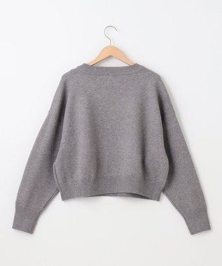 SHARE PARK LADIES フロントロゴショートプルオーバー ライトグレー系