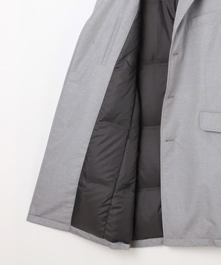 JOSEPH ABBOUD 【軽量/ダウンの吹き出しを防ぐキルトレス】ADSインターレース ダウンコート ライトグレー系