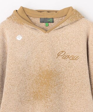 PW CIRCULUS 【手洗い洗濯可】【MEN】グラデーションニットフーディ ゴルフ ベージュ系