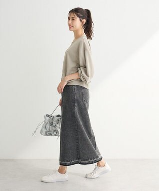 Green Parks ウ゛ィンテージ風ｚｉｐ裏毛カーディガン Gray Beige