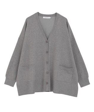 AMERICAN HOLIC バイパチVネックルーズカーディガン Gray Mixture