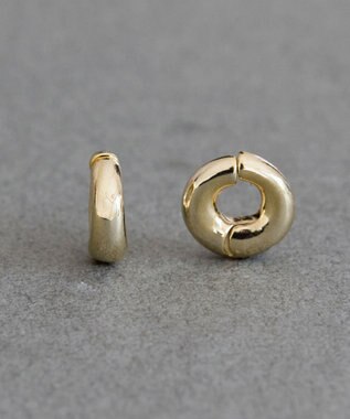 Phoebe 【金属アレルギー対応】シンプルフープスナップイヤリング　ゴールド ゴールド