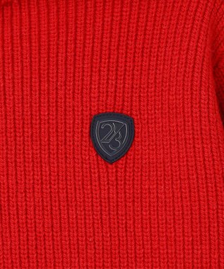 23区GOLF 【WOMEN】ウイングカラーニット レッド系