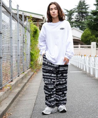 WEGO 【ウエストゴム/手洗い可】ナイロン　トラックパンツ 柄2