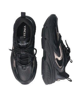 Bridget Birkin 【VINCULUM】メタリックコンビスニーカー ブラック