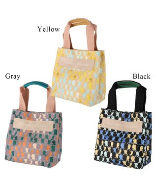 tsumori chisato CARRY タコチェック ハンドバッグ 手提げ 【 水や汚れに強いコーティング 】 イエロー