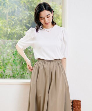 UNFILO マルチエフェクト ボリュームスリーブ Tシャツ ホワイト