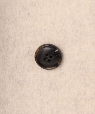 組曲 S ダブルブレストリバー コート アイボリー系