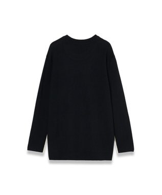 JOSEPH 【洗える】バイカラー　ロングスリーブニット Quail/Black