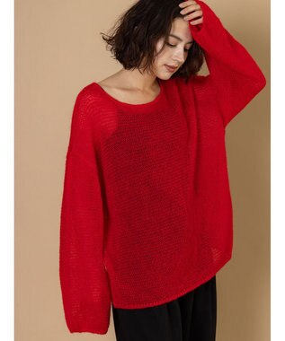 Te chichi 【R by Te chichi】シアールーズニット《2025winter catalog item》 レッド