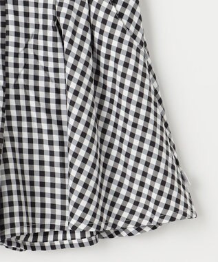 組曲 KIDS 【110-140㎝】フレアーギンガム ショートパンツ ブラック系3