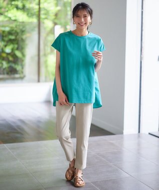 ANY L 【ウエストゴム/ストレッチ】大人の７daysデイリーパンツ ライトグレー