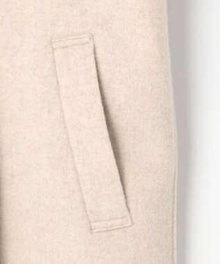 組曲 S ダブルブレストリバー コート アイボリー系