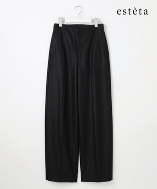 23区 【エステータ】ウールツイルジャージー ワイドパンツ