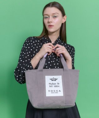 TOCCA 【WEB＆一部店舗限定】TOCCA AVENUE CANVAS TOTE キャンバス トートバッグ ライトグレー系