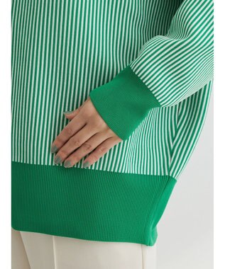 Green Parks ストライプＪＱカーディガン Green