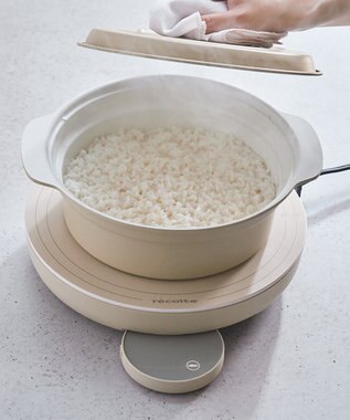 YAMATO テーブル＆キッチン 【レコルト】IH対応鍋  クりームホワイト  RIH-1PT(WH) ホワイト