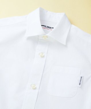 MIKI HOUSE HOT BISCUITS 【ミキハウス】【110-130cm】 ブロード素材の長袖シャツ 白