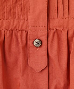 J.PRESS YORK STREET 【WOMEN】コットンバンドカラー ブラウス オレンジ系