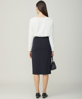 ICB L イージージョーゼット シアーレイヤードカットソー オフホワイト