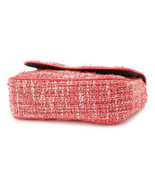 23区 GIOLICA ツイード ショルダーバッグ レッド系