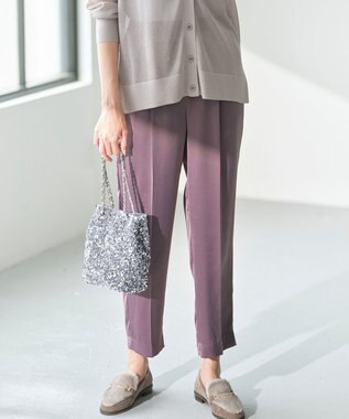 ANY SIS S 【洗える】サテンドロストイージー パンツ