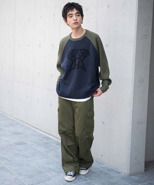 WEGO 【ユニセックス着用ITEM/SMLサイズ展開】ジャガードグラフィックプルオーバー 柄3