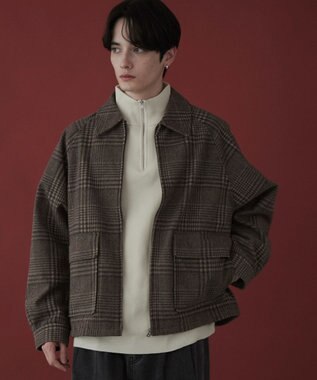 WEGO 【ユニセックス着用ITEM】メルトンショートZIPブルゾン 柄2