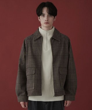 WEGO 【ユニセックス着用ITEM】メルトンショートZIPブルゾン 柄2