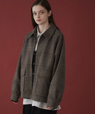 WEGO 【ユニセックス着用ITEM】メルトンショートZIPブルゾン 柄2