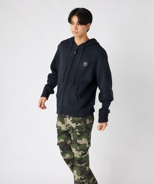 OP／FILA 【ocean pacific】ニットジップパーカー ネイビー