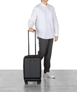 ACE BAGS & LUGGAGE ACE フォールズ スーツケース ２~３泊目安 フロントポケット・キャスターストッパー機能付き 06905 エース マットブラック