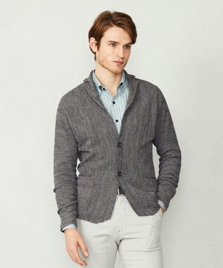 JOSEPH ABBOUD 【イージーケア】ホールガーメントリンクス　ニット グレー系