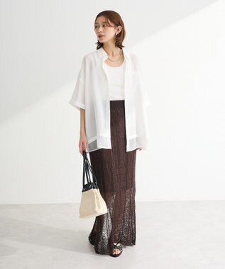 Green Parks 裾レイヤードショートスリーブシャツⅡ Off White