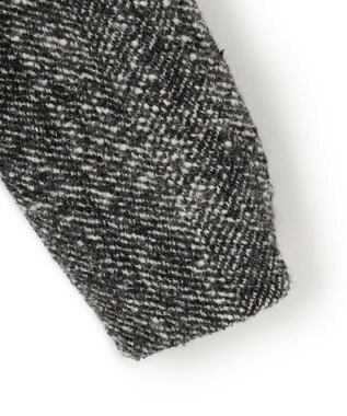 23区 S 【STORY11月掲載】BALLI ヘリンボーンツイード ノーカラー ブルゾン モノトーン系