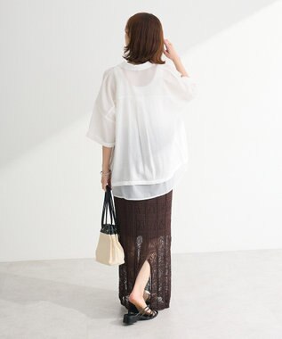 Green Parks 裾レイヤードショートスリーブシャツⅡ Off White