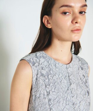 GRACE CONTINENTAL レースドレス グレー
