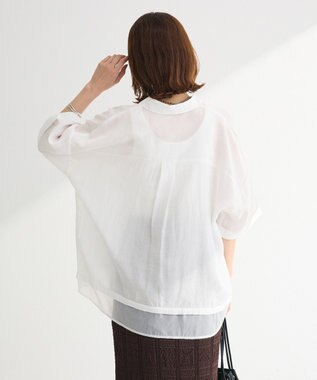 Green Parks 裾レイヤードショートスリーブシャツⅡ Off White