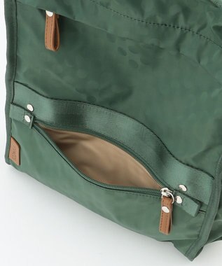 Y'SACCS 撥水ナイロンテープデザインスクエアバックパック ダークグリーン