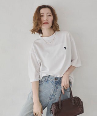 WEGO 【ユニセックス着用ITEM/MLサイズ展開】U.S. POLO ASSN.別注 接触冷感T（SS） ホワイト
