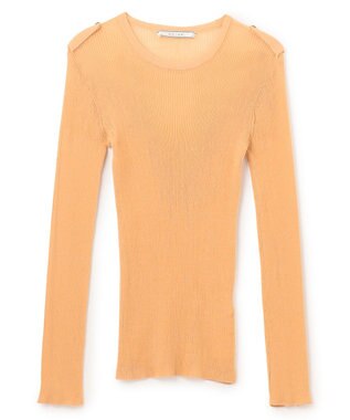 BEIGE， LIANE / リブニットトップス Light Orange