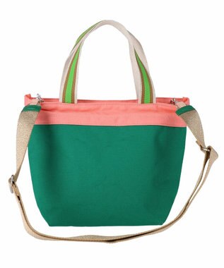 tsumori chisato CARRY キラミックスコンビ トートバッグ 2wayショルダー ネコ Sサイズ グリーン