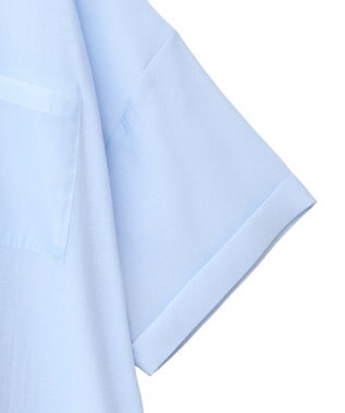 Green Parks 裾レイヤードショートスリーブシャツⅡ Sax