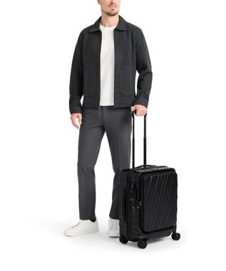 TUMI 19 DEGREE フロント・アクセス・エクスパンダブル・キャリーオン スーツケース（機内持ち込みサイズ） ブラック テクスチャー