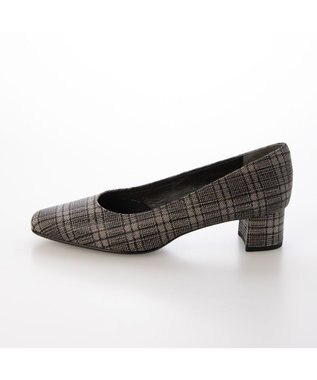 Riz raffinee <Riz raffinee>スクエアトゥプレーンパンプス ブラックプリント