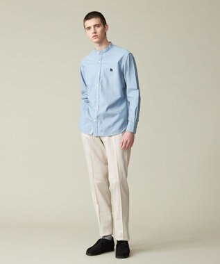 J.PRESS MEN 【ウォッシャブル可】コンフォートストレッチリネン スラックス アイボリー系