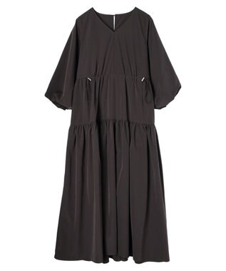 Green Parks ・ＥＬＥＮＣＡＲＥ　ＤＵＥ　ドロストティアードワンピース Charcoal Gray