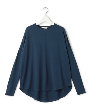 ICB 【洗える】ヴィスコースワイド プルオーバー ブルーグレー系