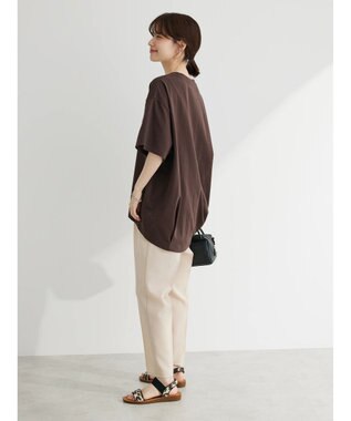 Green Parks コクーンシルエットカットプルオーバー Brown