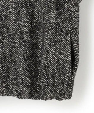 23区 S 【STORY11月掲載】BALLI ヘリンボーンツイード ノーカラー ブルゾン モノトーン系